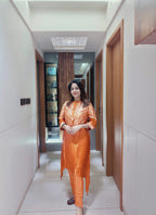 Premium gaji silk fabric cord-set, size available from M to XXL, price - 2450/