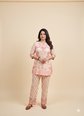 Cotton kurta pant set.