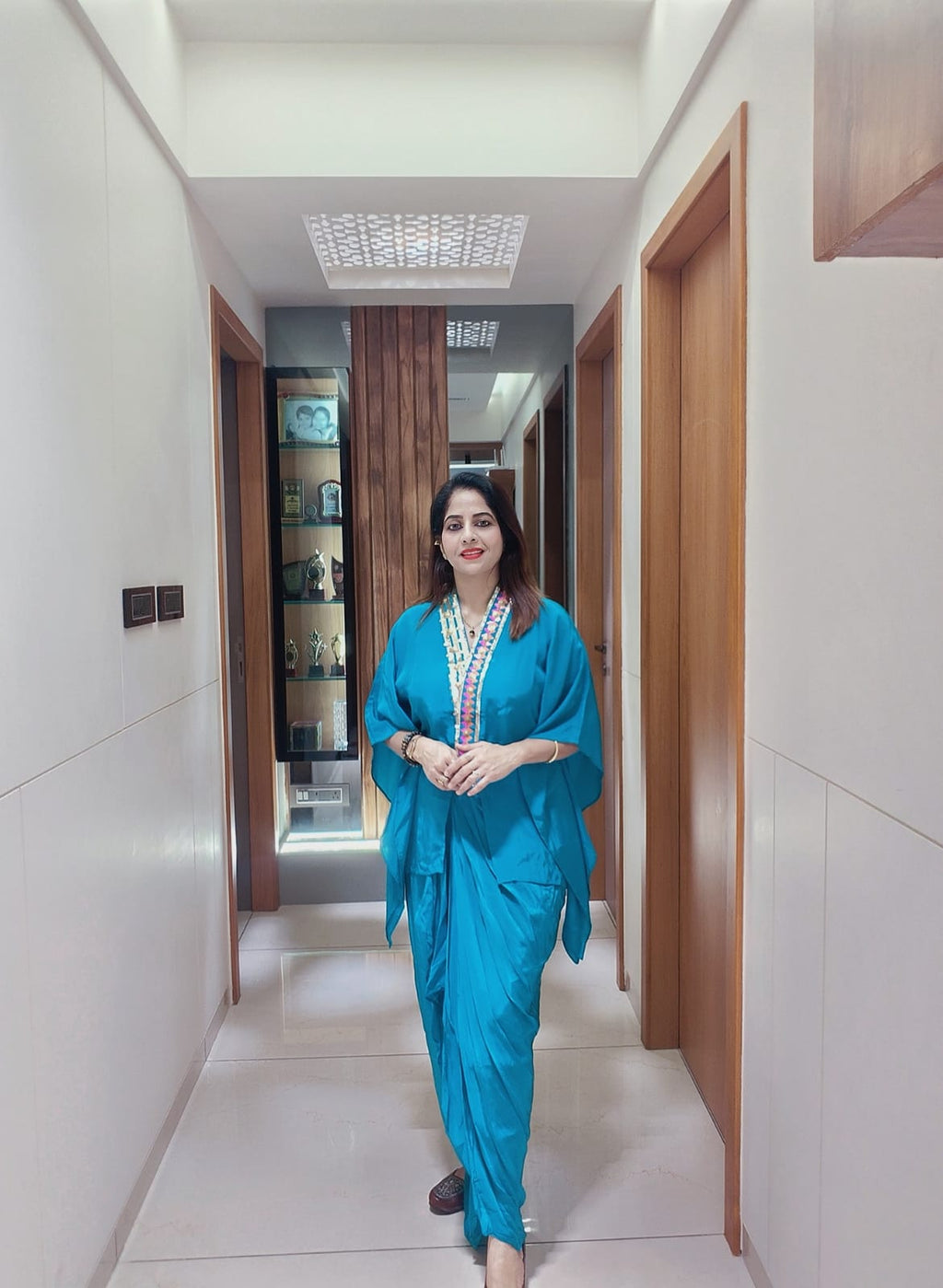 Premium Crepe Silk Dhoti Style Cord-Set
