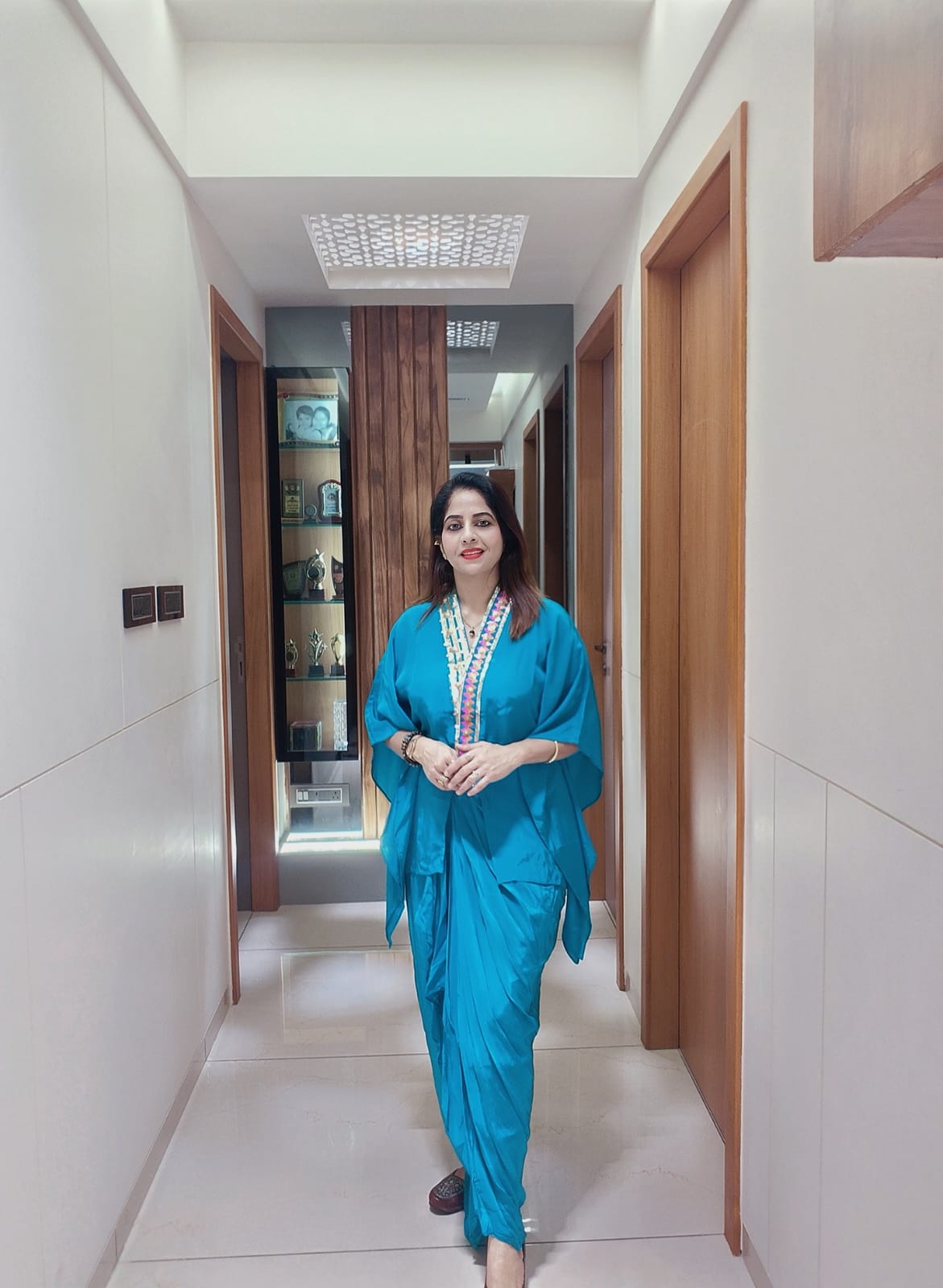 Premium Crepe Silk Dhoti Style Cord-Set