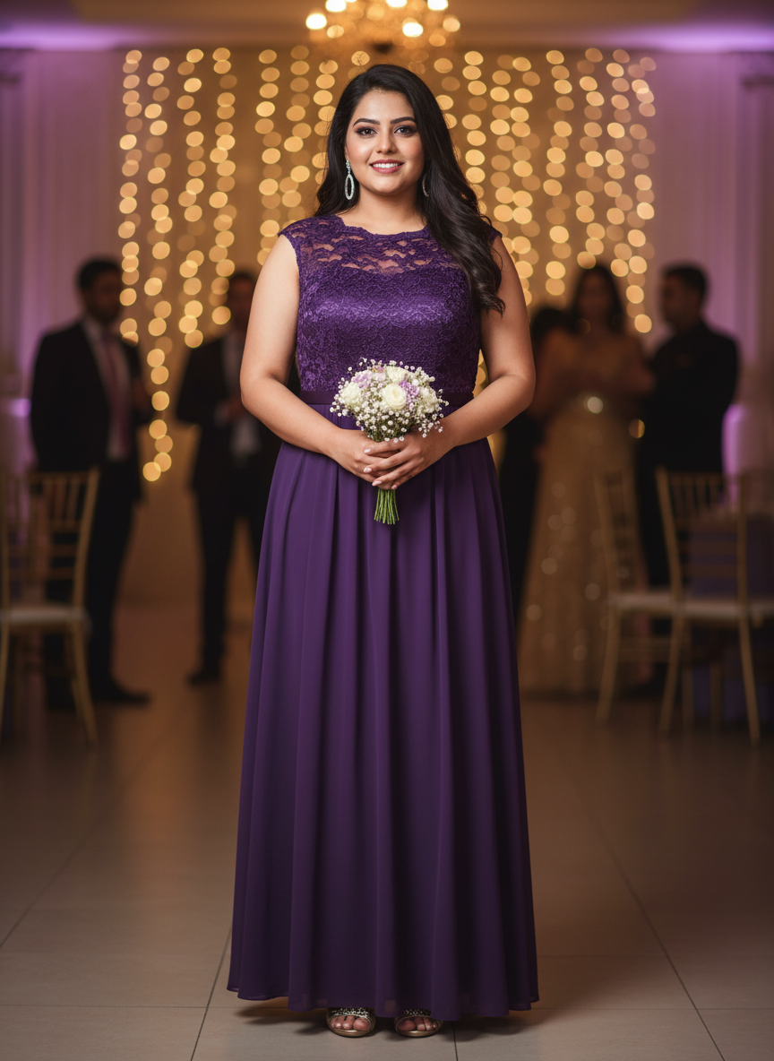 Imported partywear gown